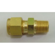 MALE CONNECTOR BRASS 3/8"(OD) x 1/4"(M)NPT
